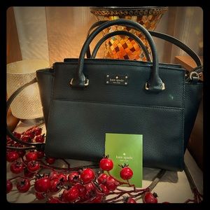 Kate Spade black textured leather purse